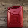 Stalen jerrycan 20L - groen, rood, zwart en blauw- Jerrycan brandstof - Stalen leger jerrycan