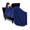 Plaid met mouwen – Blauw Deken