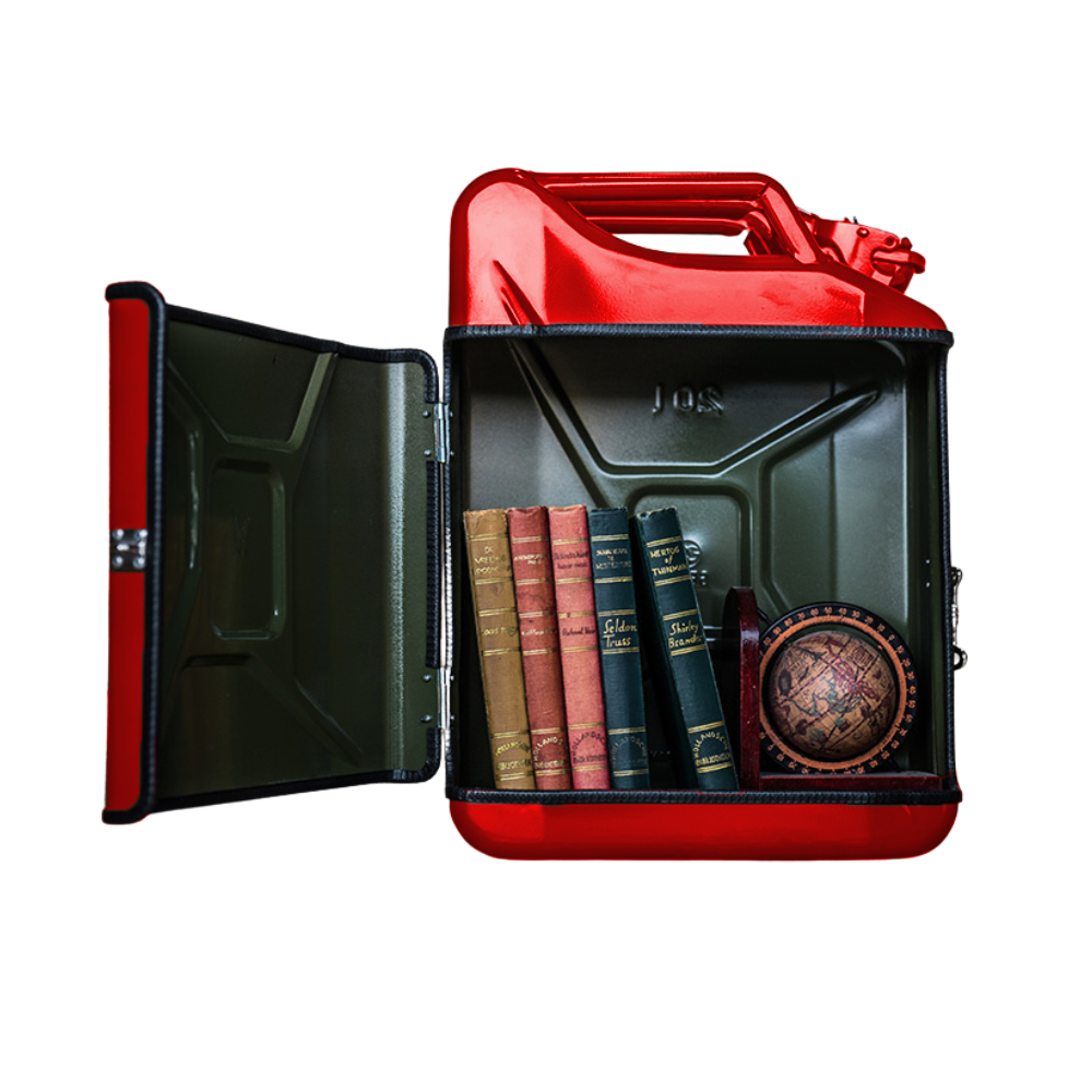 Jerrycan Pakket Rood 20L - Handige Opslagoplossing met Stijl - Uniek Meubelstuk voor Thuisgebruik - Duurzaam en Praktisch