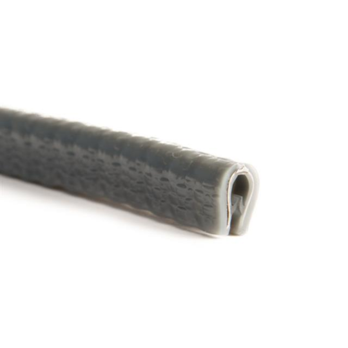 PVC kantafwerkprofiel 0.5-2.0 mm donkergrijs - stuk a 1 meter