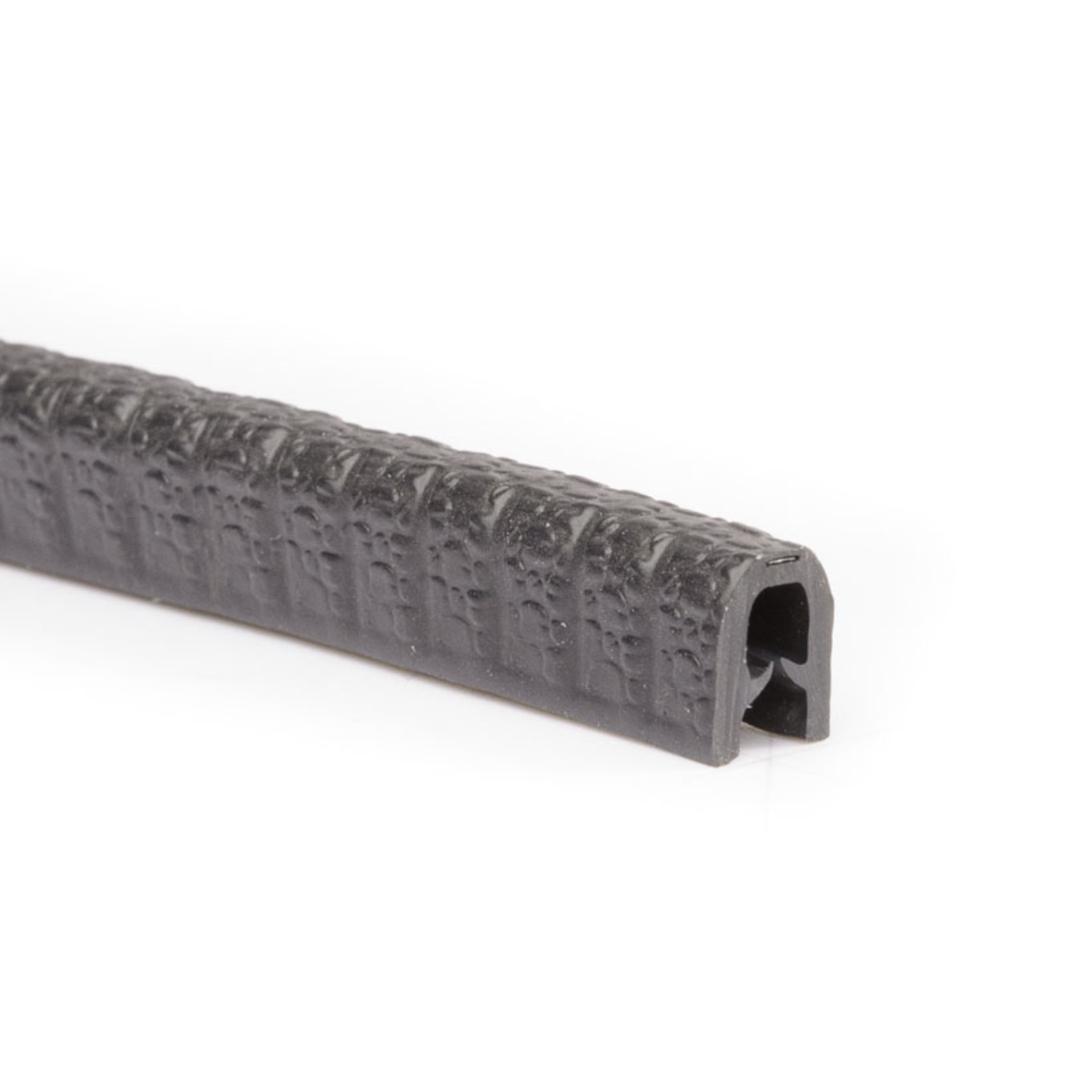 PVC kantafwerkprofiel 0.5-2.0 mm zwart - Stuk a 1 meter